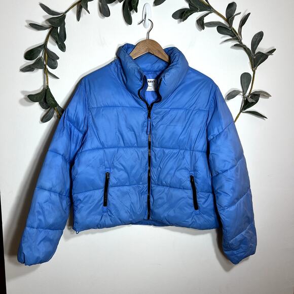 Old Navy Blue Puffer Jacket - Picture 1 of 7